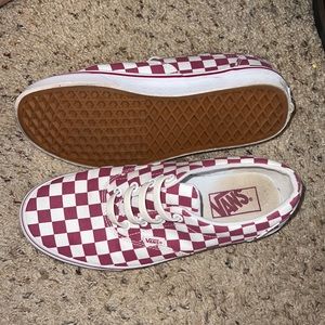 Checker board Vans! Only worn a couple times. Make me an offer!
